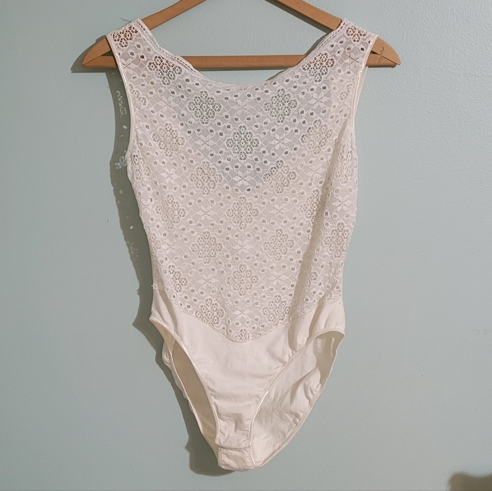 Vtg Lace Bodysuit Lynn La Cava - Picture 2 of 5